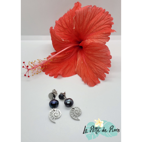 Boucles d'oreilles perles...