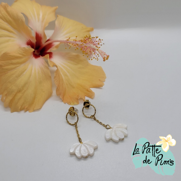 Boucles d'oreilles fleur de...