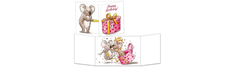 Cartes cache-cache d'anniversaire